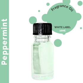 10x 10 ml Peppermint Fragrance Oil - UNLABELLED