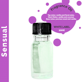 10x 10 ml Sensual Fragrance Oil - UNLABELLED