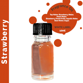 10x 10 ml Strawberry Fragrance Oil - UNLABELLED