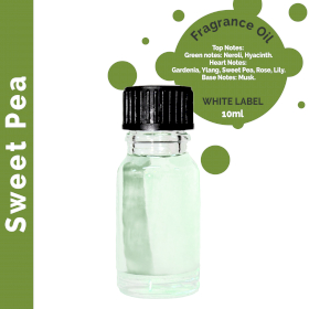 10x 10 ml Sweet Pea Fragrance Oil - UNLABELLED