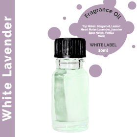 10x 10 ml White Lavender Fragrance Oil - UNLABELLED