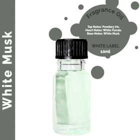 10x 10 ml White Musk Fragrance Oil - UNLABELLED