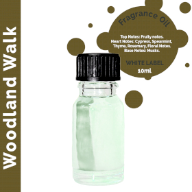 10x 10 ml Woodland Walk Fragrance Oil - UNLABELLED
