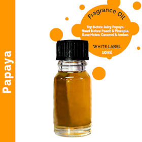 10x Papaya Fragrance Oil 10ml - UNLABELLED