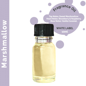 10x Marshmallow Fragrance Oil 10ml - UNLABELLED