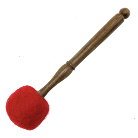 Large Felted Gong Stick - 23cm