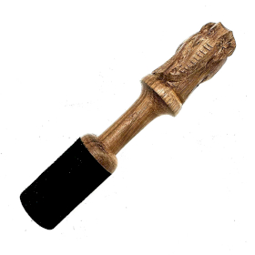 Wooden Stick - 14cm  - Elephant Carving