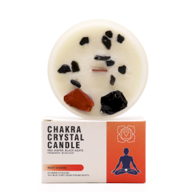 Chakra Crystal Candle - Root Chakra