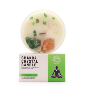 Chakra Crystal Candle - Heart Chakra