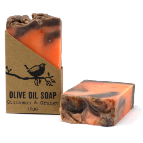6x Cinnamon & Orange Pure Olive Oil Soap - 120g