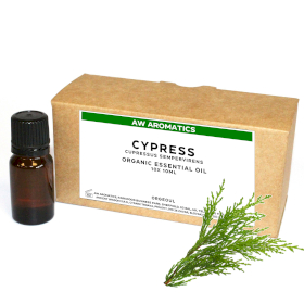 10x Cypress Organic Essential Oil 10ml - White Label