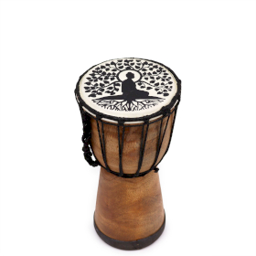 Handmade Wide Top Djembe Drum - 25cm
