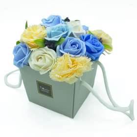 Soap Flower Bouquet - Blue Wedding