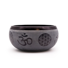 Earth Powder Singing Bowl - Om Five Buddha - 16cm