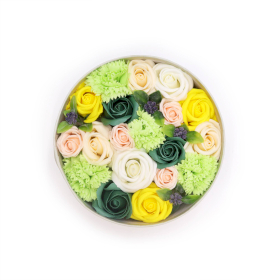 Round Box - Spring Celebrations - Yellow & Greens