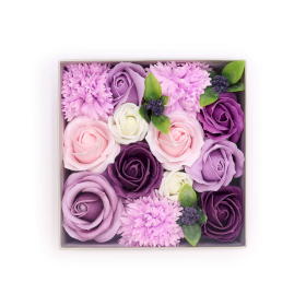 Square Box - Lavender Rose & Carnation
