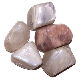 24x L Tumble Stones - Moonstone Colours