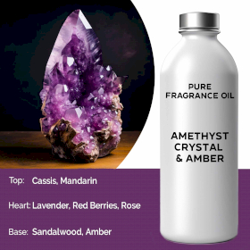 Amethyst Crytal & Amber Pure Fragrance Oil - 500ml