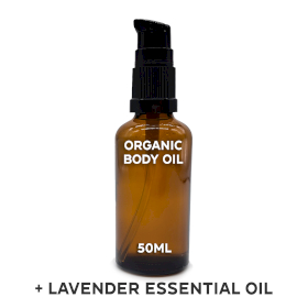 10x Organic Body Oil 50ml - Lavender - White Label