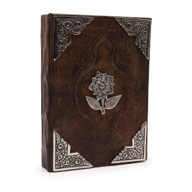 Hefty Brown Tan Book - Zinc Rose Decor - 200 Deckle Edges Pages - 26x18cm