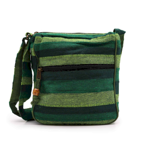 Lrg Nepal Sling Bag (Adjustable Strap) - Forest Green