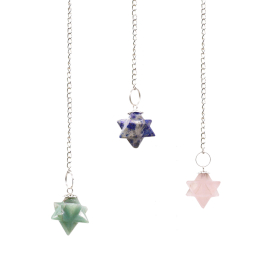 3x Merkaba (star) Pendulums - (asst)