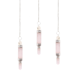 3x Three Piece Pendulums - Rose Quartz