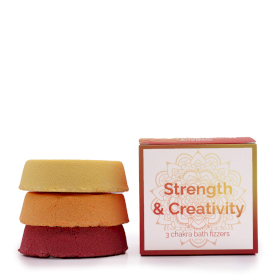 3x Chakra Bath Fizz - Small box - Strength & Creativity