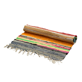 Small Rag Rug - Rainbow Colours  - 50x90cm