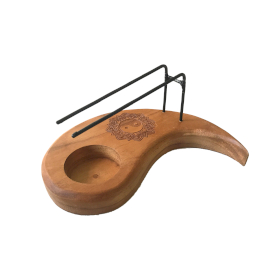 Teardrop Palo Santo Heater - Teak Wood - Yin & Yang Design