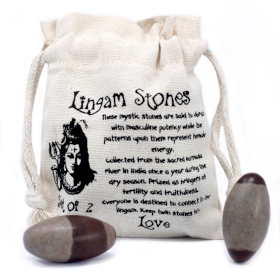 4x Two Inch Lingam - 2 Stones ( 4 pouches )