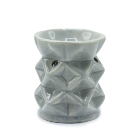 3x Oil Burner Geometric - Grey