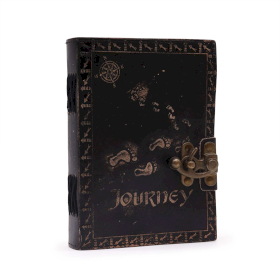 Leather Journal - Plain Paper -  Journey (18x13cm) - Dark Tan