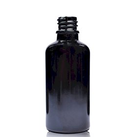 88x 50ml Black Glass Dropper Bottle - No Cap