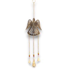 4x Indian Chimes - Angel 3 Bells - 14x60cm