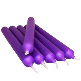 100x Lilac Dinner Candle