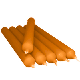 100x Orange Dinner Candle