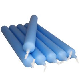100x Pollar Blue Dinner Candle