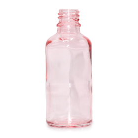 168x 100ml Rose Pink Glass Dropper Bottle - No Cap