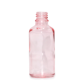 264x 50ml Rose Pink Glass Dropper Bottle - No Cap
