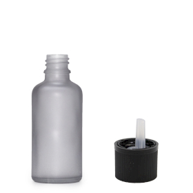 160x 10ml Frosted Grey Glass Dropper Bottle with Child Resistant Dropper Cap