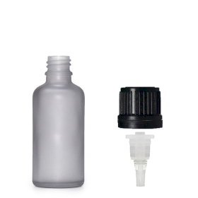 160x 10ml Frosted Grey Glass Dropper Bottle with Dropper Cap