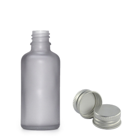 330x 30ml Frosted Grey Glass Dropper Bottle  with with Aluminium Cap