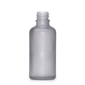 264x 50ml Frosted Grey Glass Dropper Bottle - No Cap