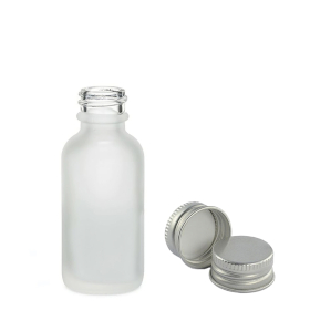 160x 10ml Frosted White Glass Dropper Bottle with Aluminium Cap