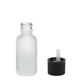 160x 10ml Frosted White Glass Dropper Bottle with Child Resistant Dropper Cap