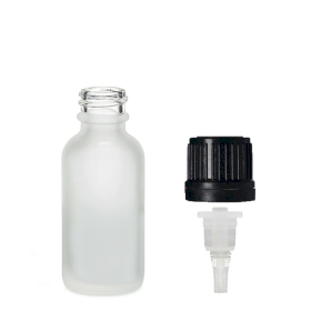 160x 10ml Frosted White Glass Dropper Bottle with Dropper Cap