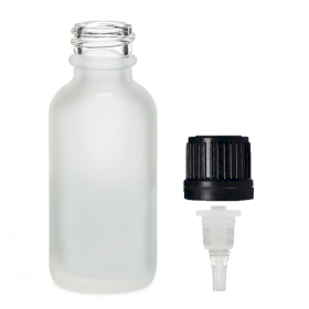 168x 100ml Frosted White Glass Dropper Bottle with Dropper Cap
