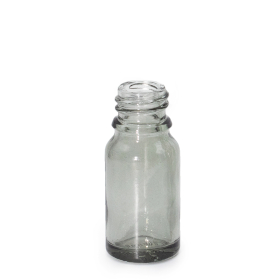 160x 10ml Smoke Grey Glass Dropper Bottle - No Cap