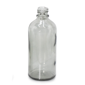 168x 100ml Smoke Grey Glass Dropper Bottle - No Cap